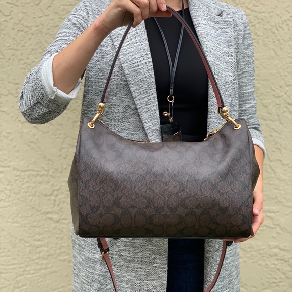 COACH Signature Mia Shoulder / Crossbody Bag - Picture 6 of 8